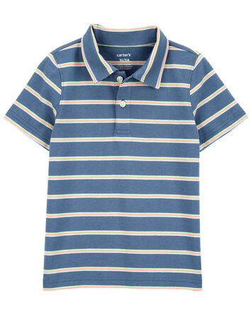 Baby Striped Jersey Polo, 
