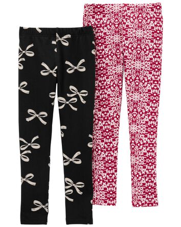 Kid 2-Pack Holiday Leggings, 