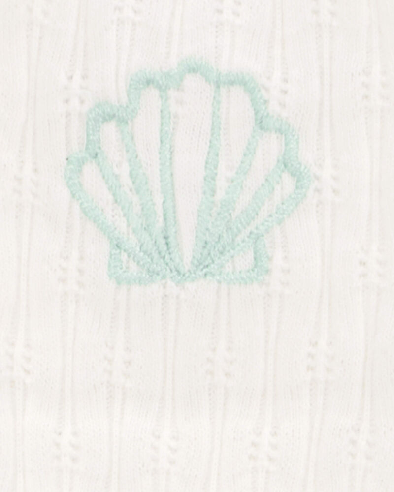 Toddler Seashell Ribbed Tank Top, image 4 of 5 slides