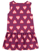 Toddler Heart Tank Dress, image 2 of 3 slides