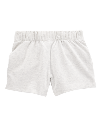 Kid Pull-On French Terry Shorts - Grey, 