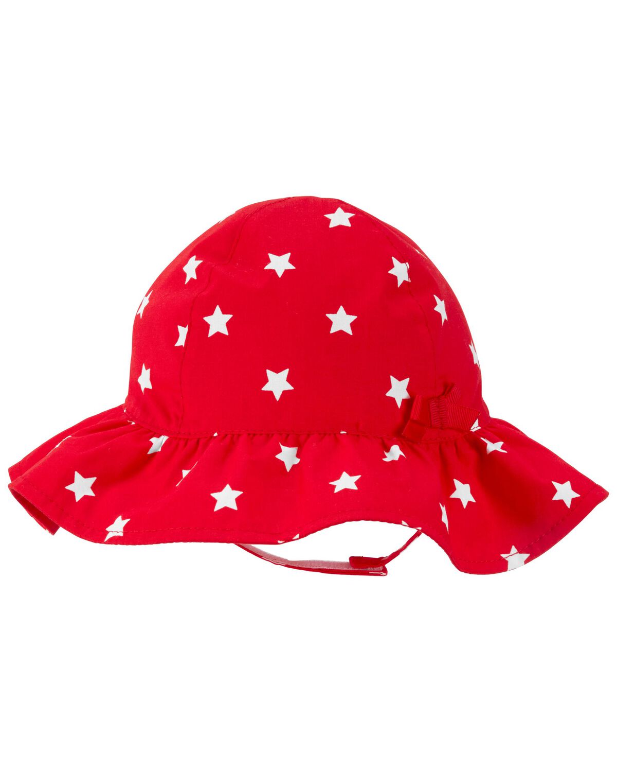 Red Baby Stars Sun Hat