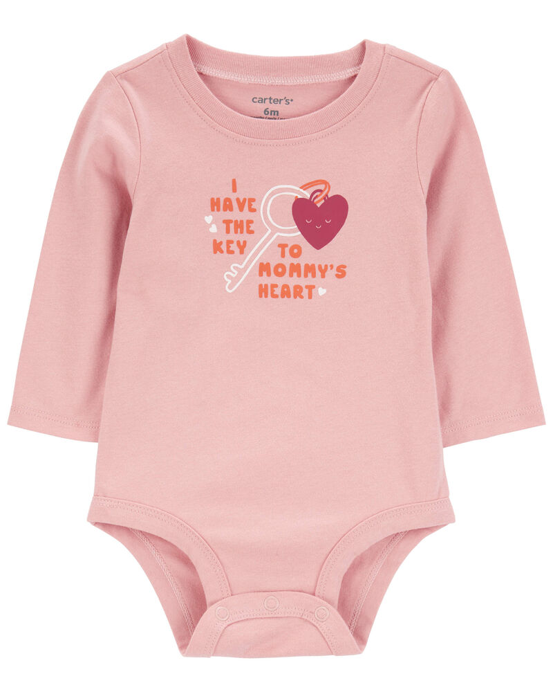 Baby 'Key To Mommy's Heart' Collectible Bodysuit, image 1 of 4 slides