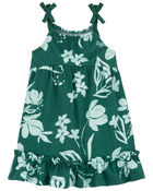Baby Floral Cotton Dress, image 1 of 5 slides
