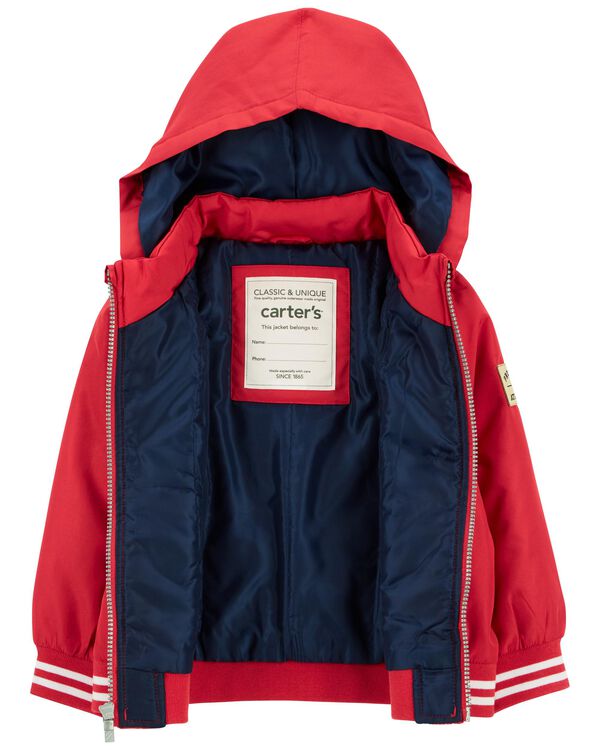 Red Toddler FleeceLined MidWeight Jacket