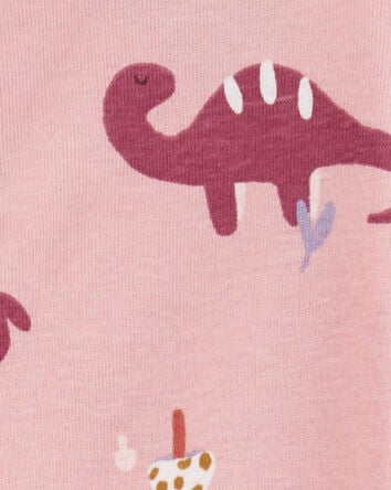 Toddler 1-Piece Dinosaur 100% Snug Fit Cotton Footie Pajamas, 