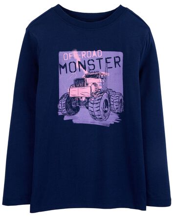 Monster Truck Long-Sleeve Graphic Tee - Navy, 