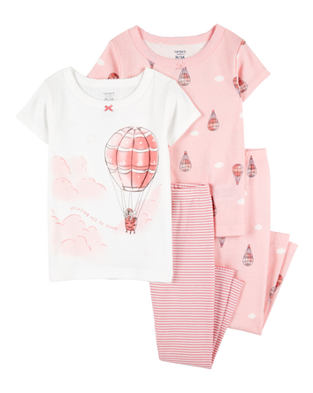 Baby 4-Piece Air Balloon Cotton Pajamas, 
