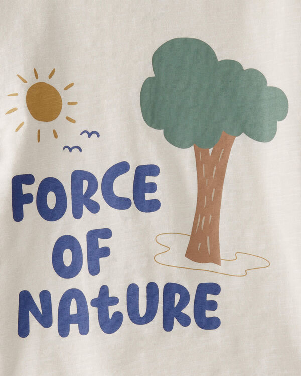 Toddler Organic Cotton Force of Nature Graphic Tee
