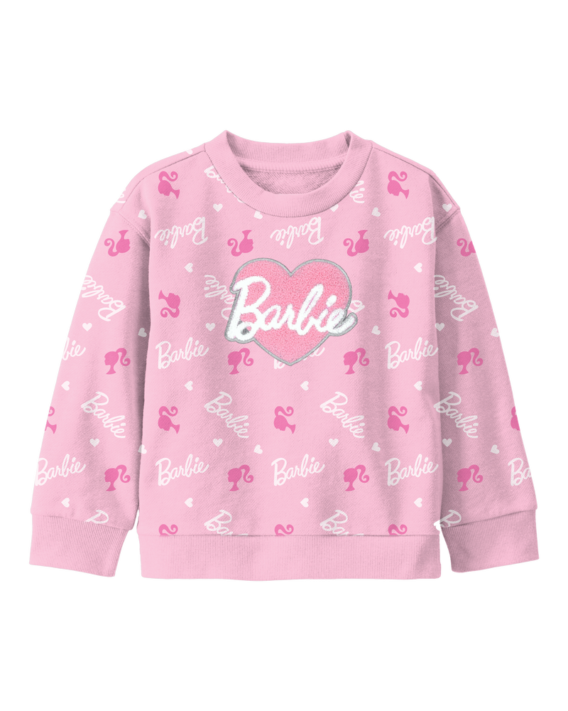 Toddler Barbie Pullover - Pink, image 1 of 3 slides