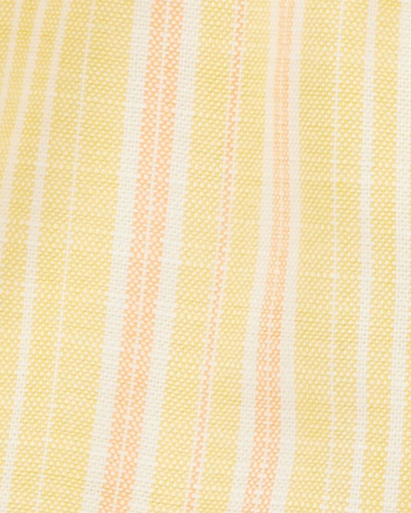Kid 2-Piece Lemon Fashion Top & Striped Sun Shorts Set, image 6 of 6 slides