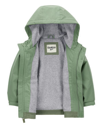 Midweight Color Block Jacket - Green, 