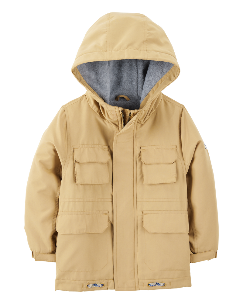 Baby Boy Midweight Utility Jacket - Khaki, image 1 of 3 slides