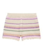 Girls Striped Crochet Knit Shorts, image 2 of 5 slides