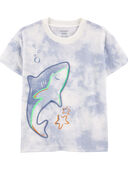 Blue - Toddler Shark Graphic Tee
