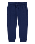 Toddler Pull-On Drawstring Joggers - Blue, image 1 of 6 slides