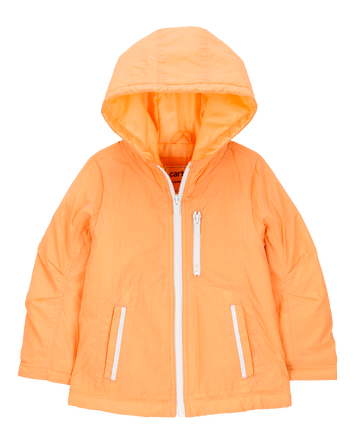 Toddler Girl Midweight Athletic Jacket - Orange, 
