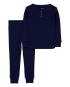 Toddler 2-Piece Drop Needle Pajamas, image 1 of 3 slides