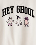 Kid Halloween Hey Ghoul Pullover Sweatshirt - Ivory, image 2 of 3 slides