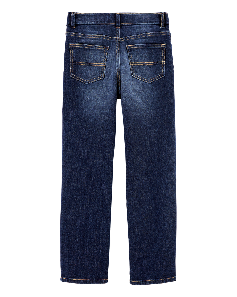 Kid Dark Wash Husky-Fit Classic Jeans, image 2 of 5 slides