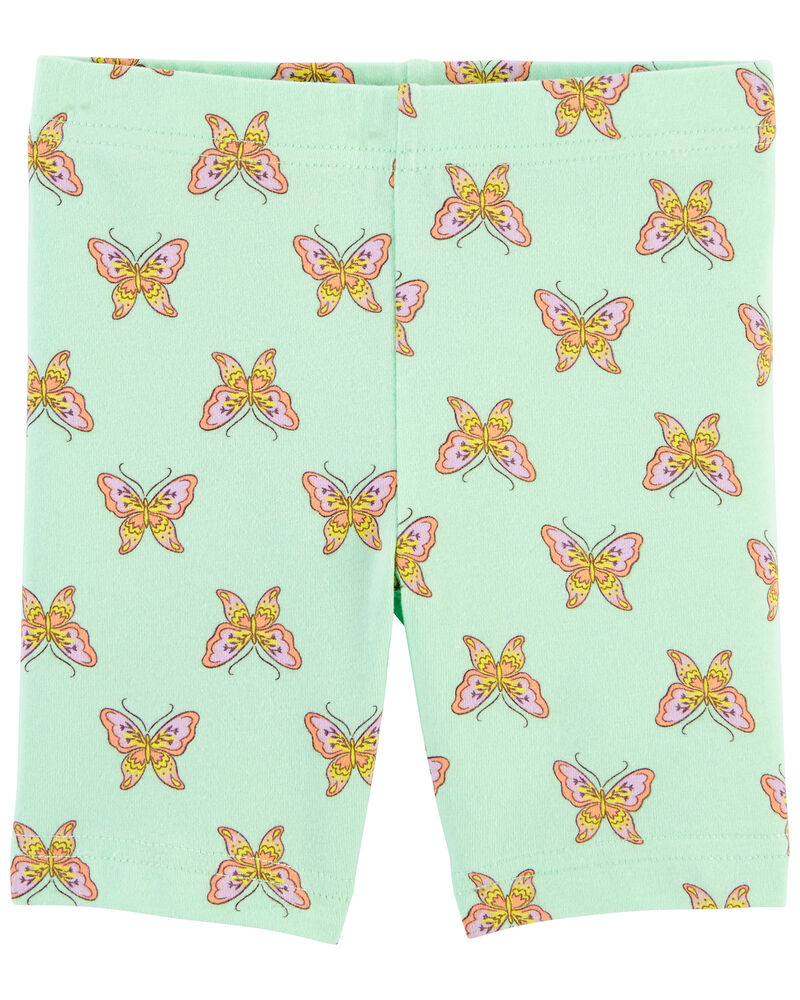 Toddler Butterfly Print Bike Shorts, image 3 of 4 slides