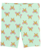Toddler Butterfly Print Bike Shorts, image 3 of 4 slides