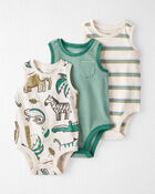 Baby 3-Pack Organic Cotton Bodysuits, image 1 of 7 slides
