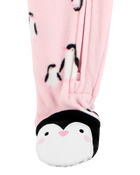 Toddler 1-Piece Penguin Fleece Footie Pajamas, image 3 of 5 slides