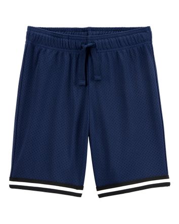 Boys Fan-Favorite Basketball Mesh Short - Navy, 