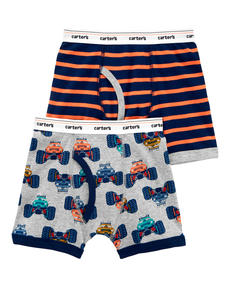 2-Pack Cotton Boxer Briefs Underwear, image 1 of 2 slides
