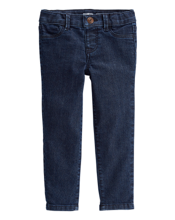 Toddler Dark Blue Wash Skinny-Leg Jeans, 