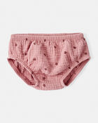 Baby Girl 2-Piece Acorn Print Short-Sleeve Dress Set - Pink, image 3 of 6 slides