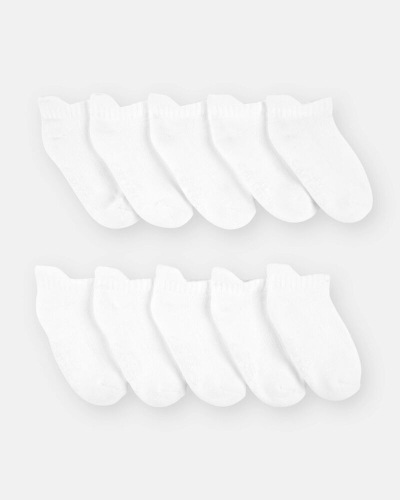 Toddler 10-Pack No Show Socks, image 2 of 3 slides