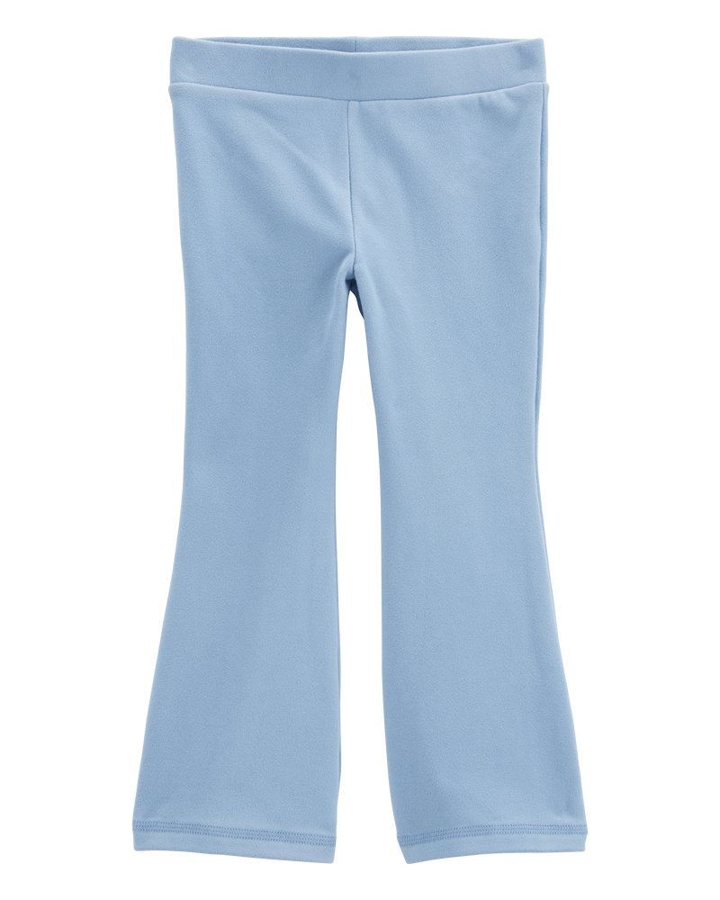 Toddler Flared-Leg Fleece Pants - Blue, image 3 of 6 slides