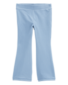 Toddler Flared-Leg Fleece Pants - Blue, image 3 of 6 slides