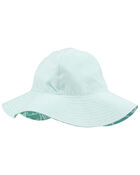 Toddler Ocean Print Reversible Swim Hat, image 2 of 3 slides