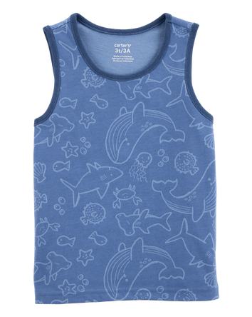 Toddler Sea Animals Graphic Tank - Blue, 
