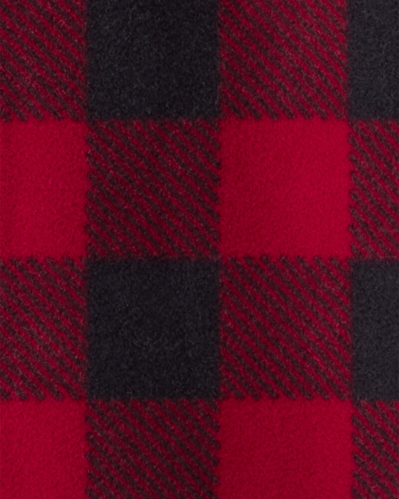 Baby Checkered Print Loose Fit Long-Sleeve Wearable Blanket, image 3 of 4 slides
