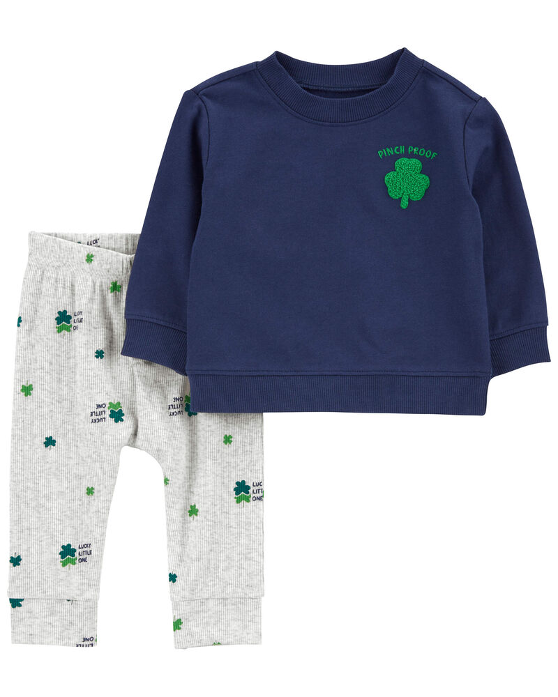 2-Piece St. Patrick's Day Top & Pant Set, image 1 of 4 slides