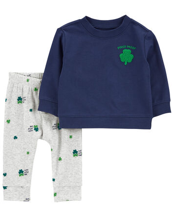 2-Piece St. Patrick's Day Top & Pant Set, 