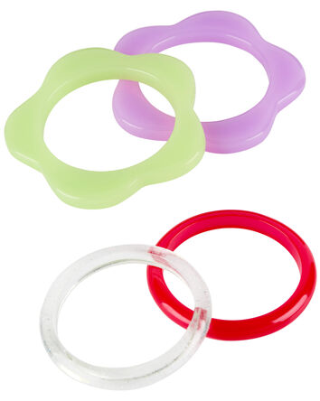 4-Pack Bangle Bracelets, 