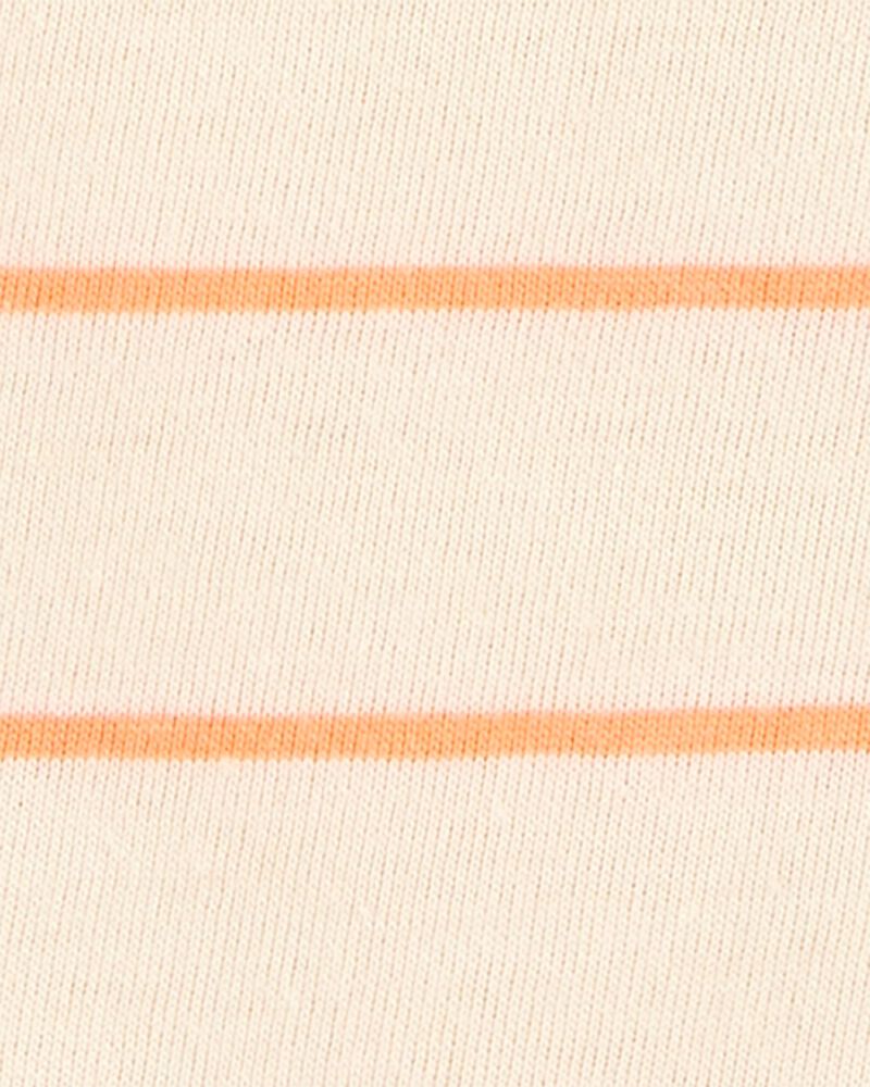 Kid Striped Short-Sleeve Pocket Tee - Orange, image 2 of 3 slides