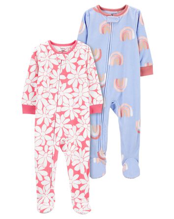 Baby 2-Piece  Fleece Footie Pajamas