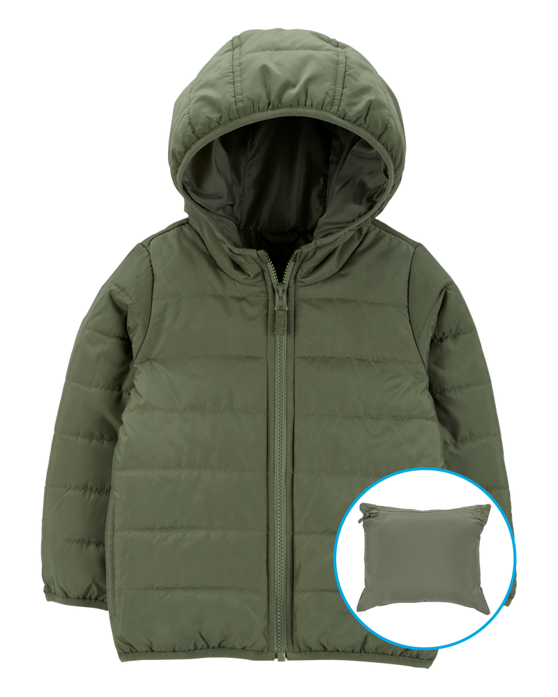 Toddler Packable Pocket Puffer, image 2 of 6 slides