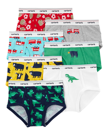 7-Pack Cotton Briefs Underwear, 