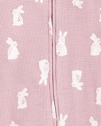 Bunny 2-Way Zip Thermal Sleep & Play Pajamas, 