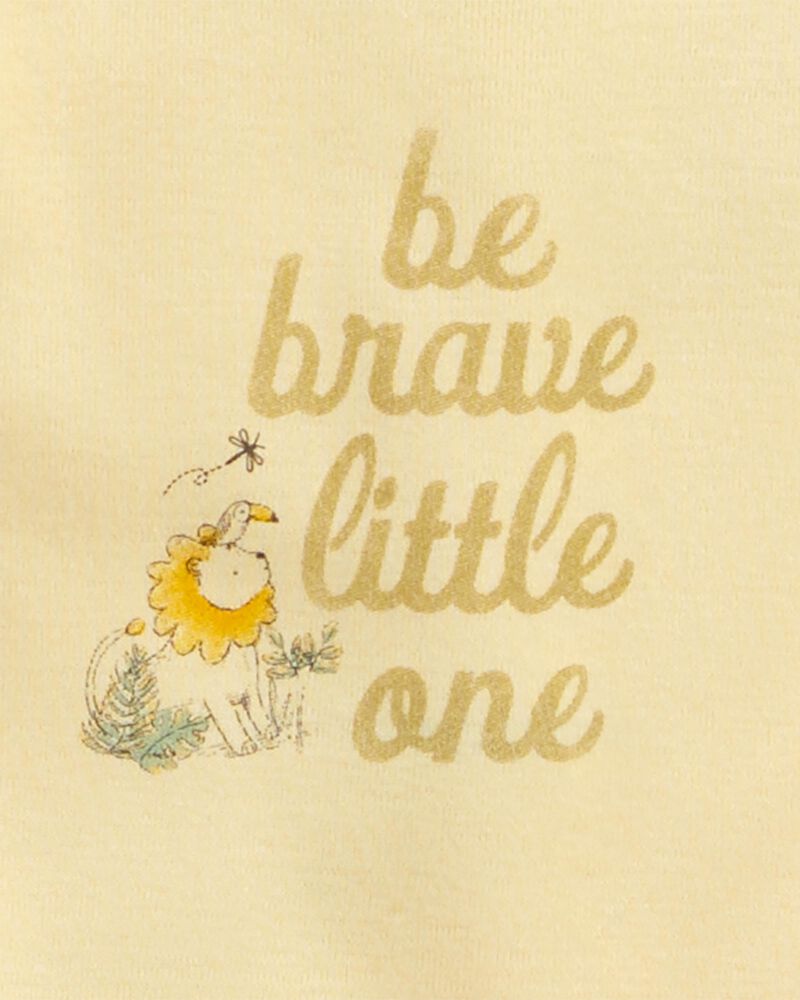 Baby 5-Pack "Be Brave Little One" Sleeveless Bodysuits, image 4 of 7 slides