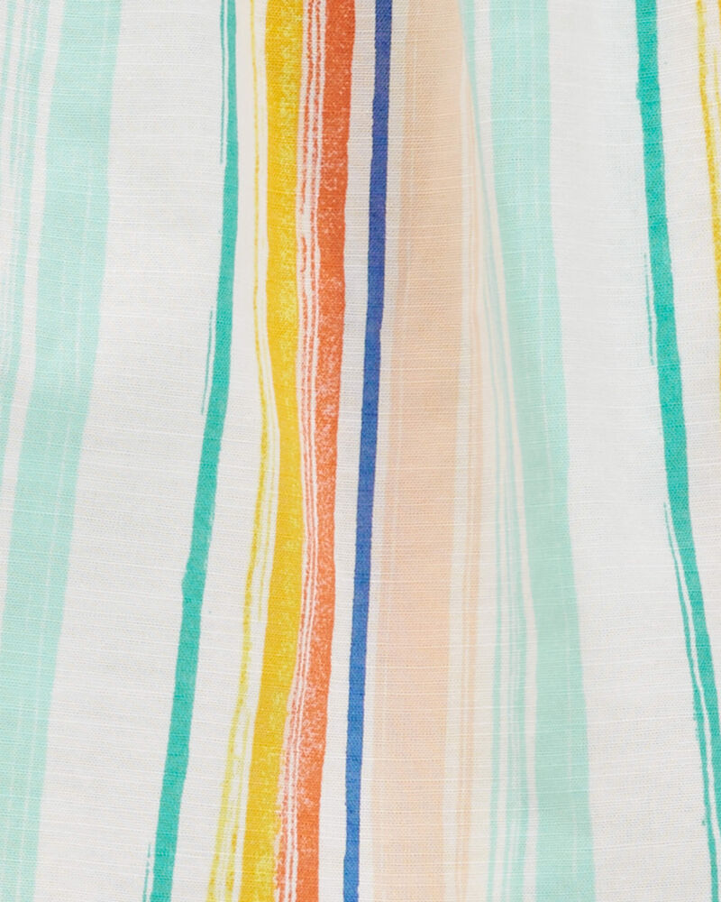 Toddler 2-Piece Striped Top & Chambray Short Set, image 2 of 3 slides