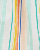 Toddler 2-Piece Striped Top & Chambray Short Set, image 2 of 3 slides
