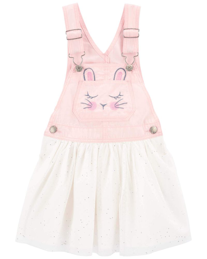 Baby Bunny Glitter Jumper Dress, image 1 of 4 slides